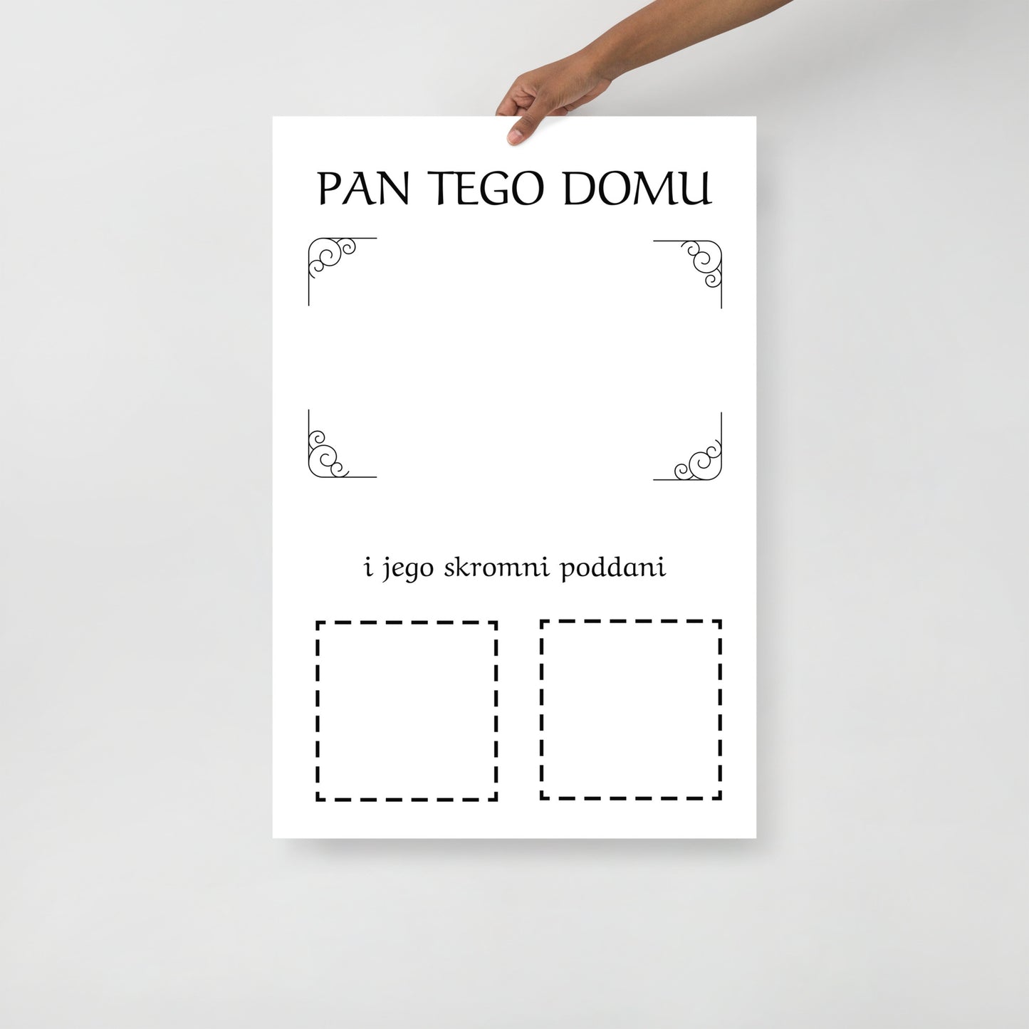 sklep dla kociary plakat z kotem pan tego domu 1