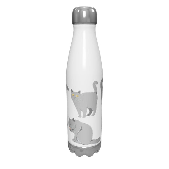 Butelka termiczna 'Brytyjskie' (500 ml) prezent dla kociary