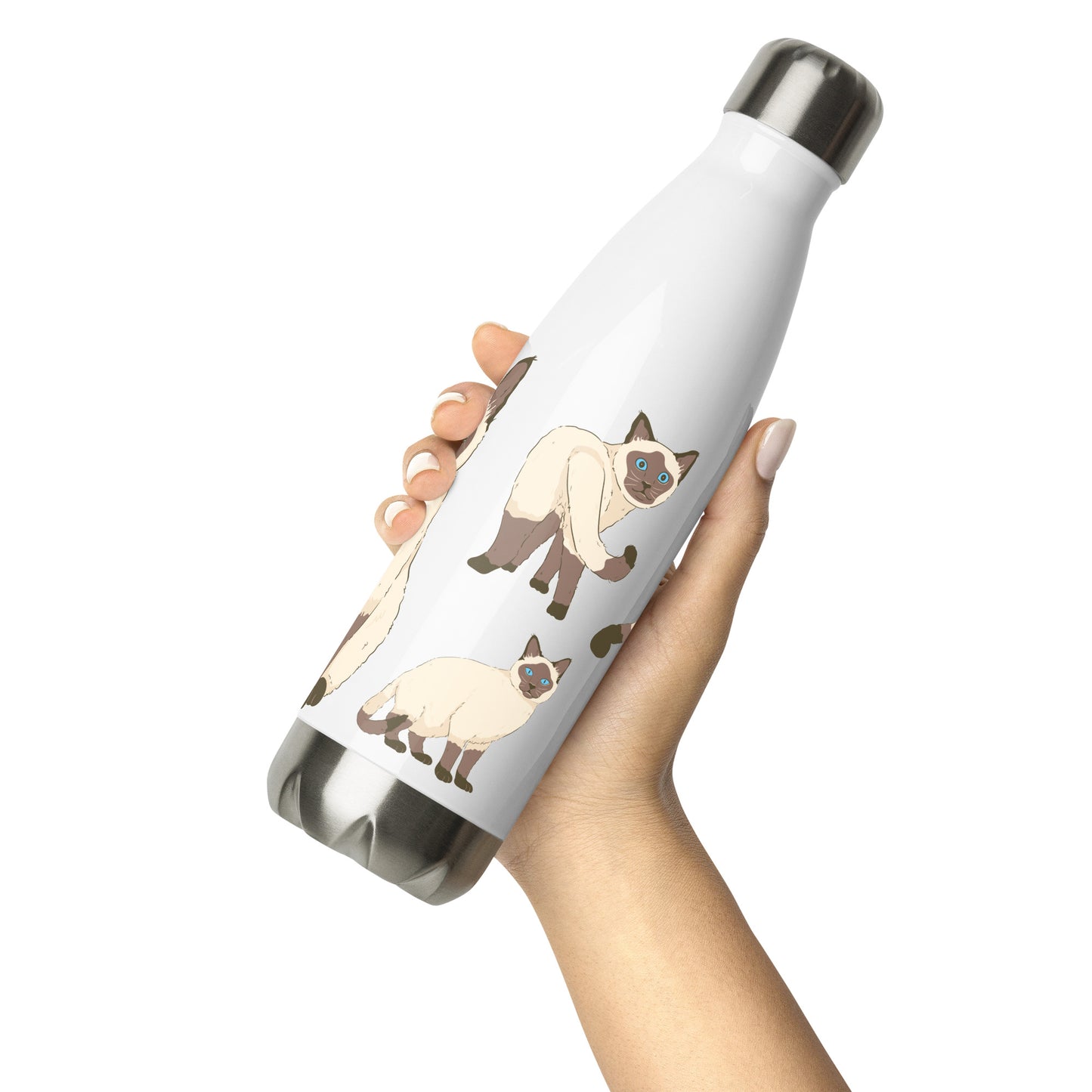 prezent dla kociary butelka termiczna z kotem syjamski 2