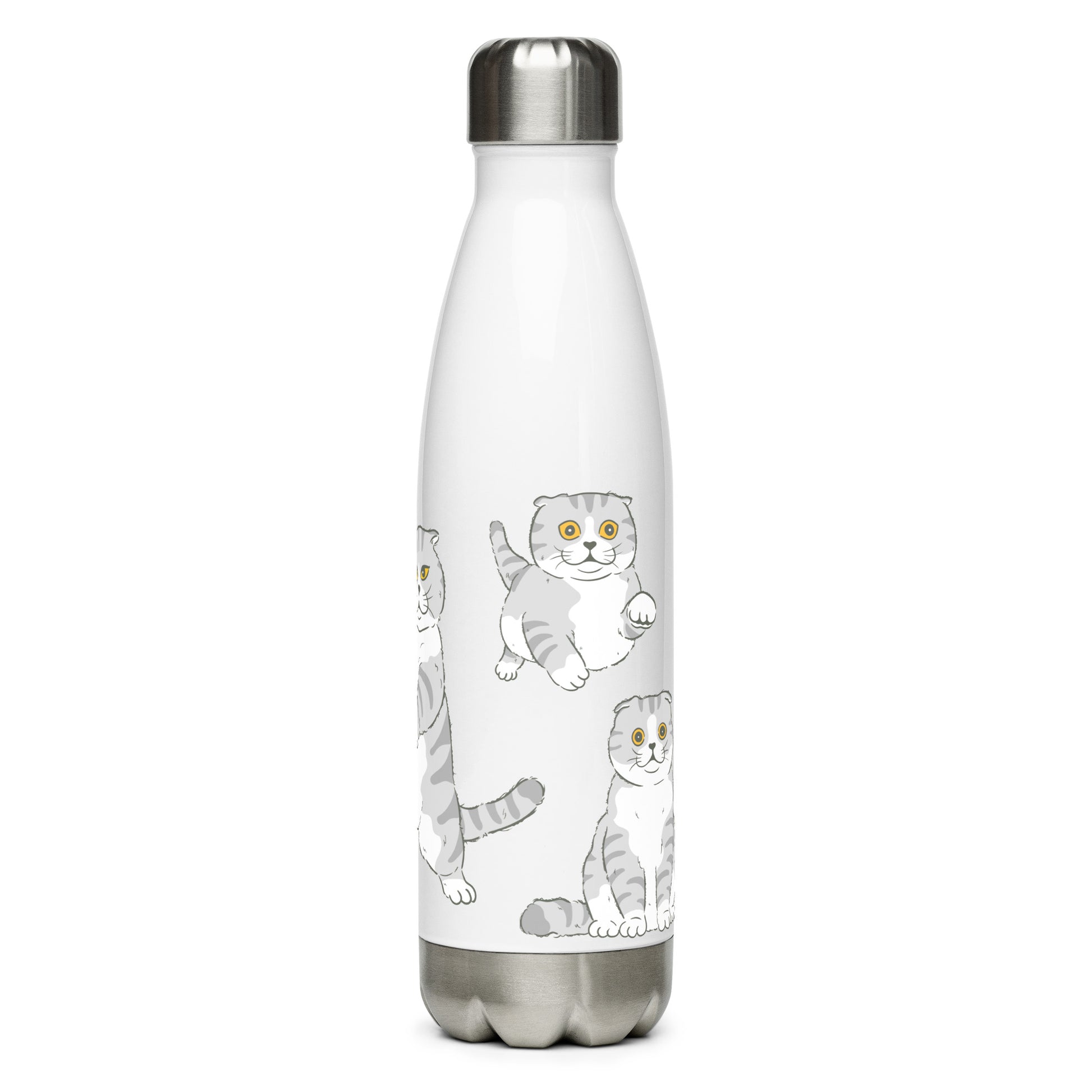 prezent dla kociary butelka termiczna z kotem scottish fold 4