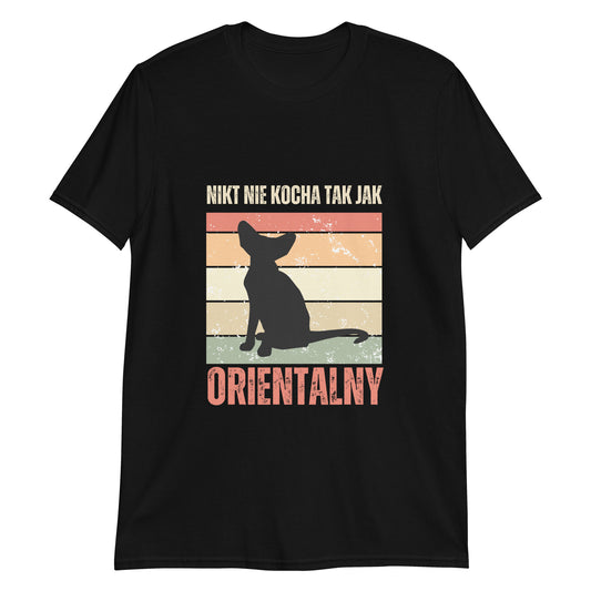 sklep dla kociary t-shirt z kotem orientalny czarny 1