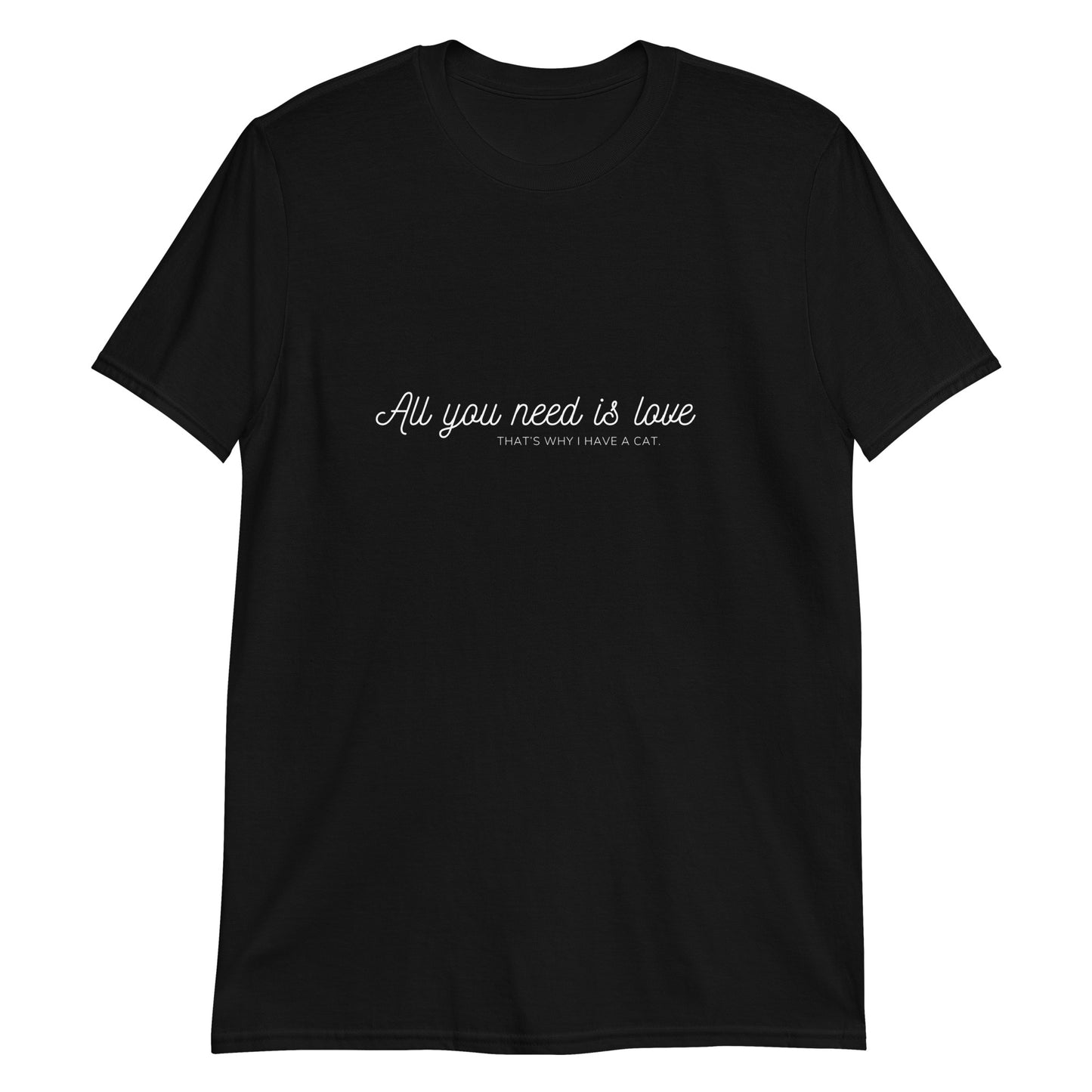 sklep dla kociary t-shirt all you need is love czarny 3
