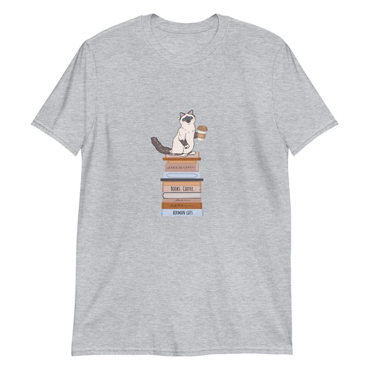 tshirt books coffee birman cats prezent dla kociary 4