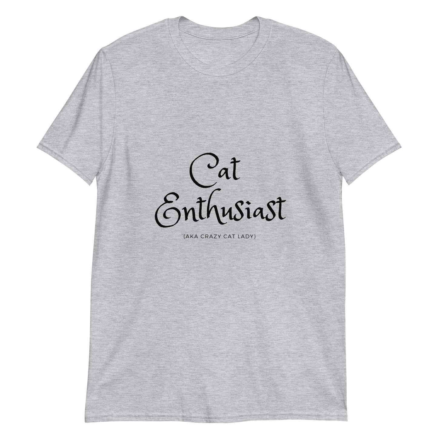 prezent dla kociary t-shirt cat enthusiast szary 3