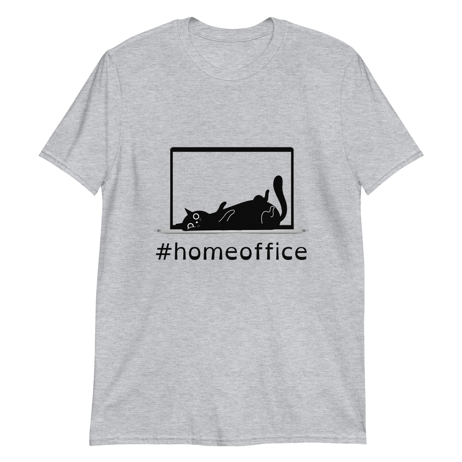 t-shirt damski #homeoffice szary prezent dla kociary 1