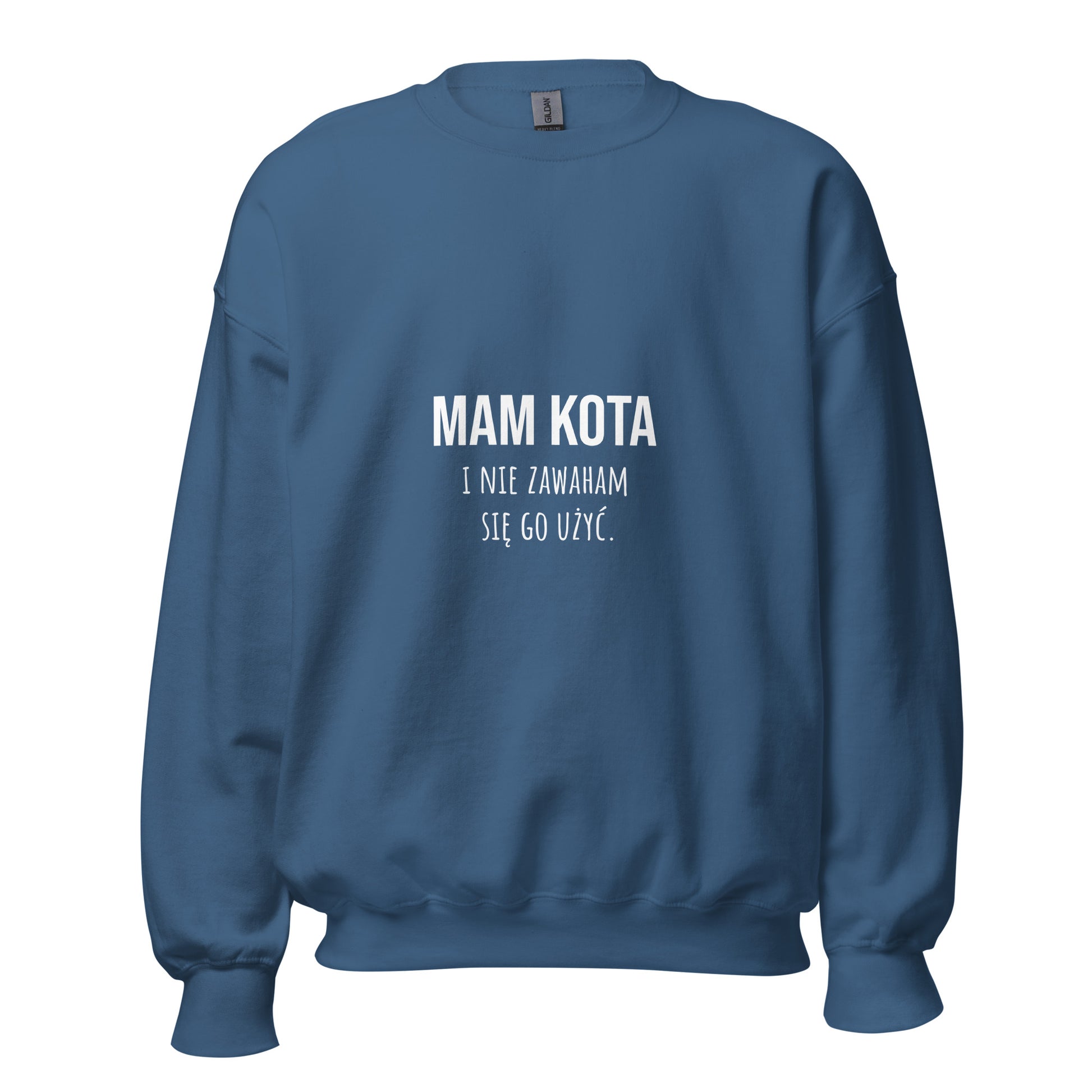 Bluza 'Mam Kota' niebieski Prezent dla Kociarza 10