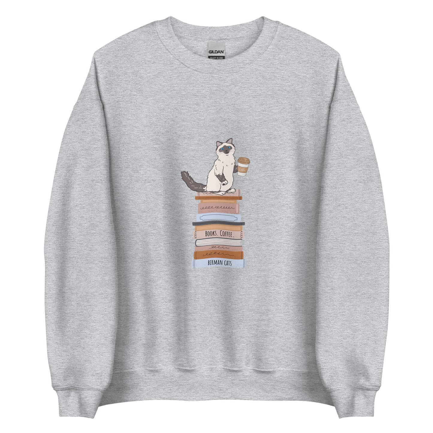 bluza birman cats prezent dla kociary szary 2