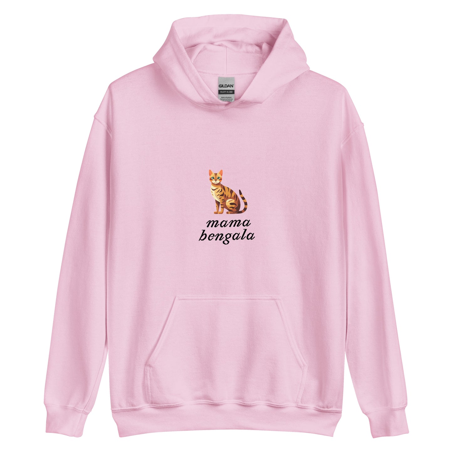 bluza z kapturem bluza z kotem prezent dla kociary mama bengala różowa 1