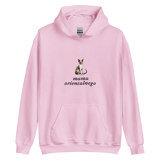 sklep dla kociary bluza z kotem mama orientalnego różowa