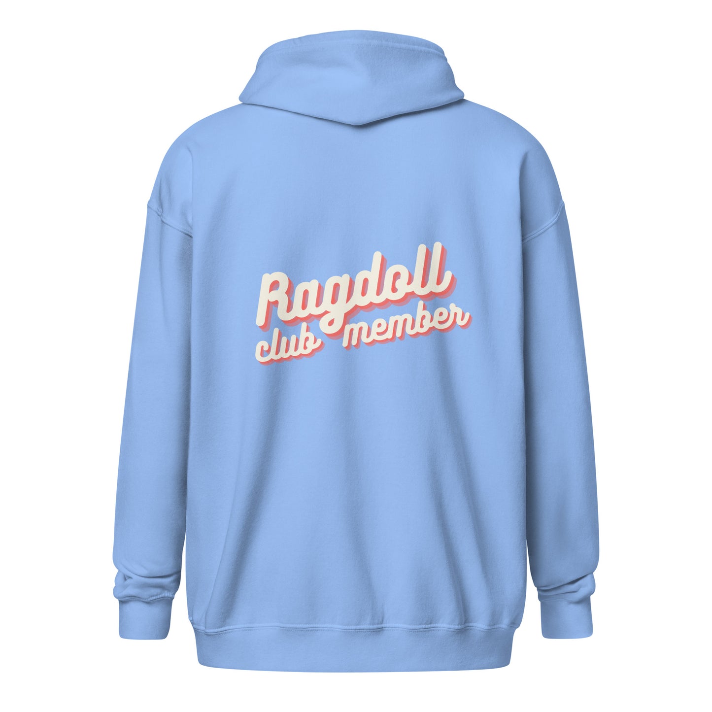 bluza rozpinana bluza z kapturem prezent dla kociary ragdoll club member błękitna 1