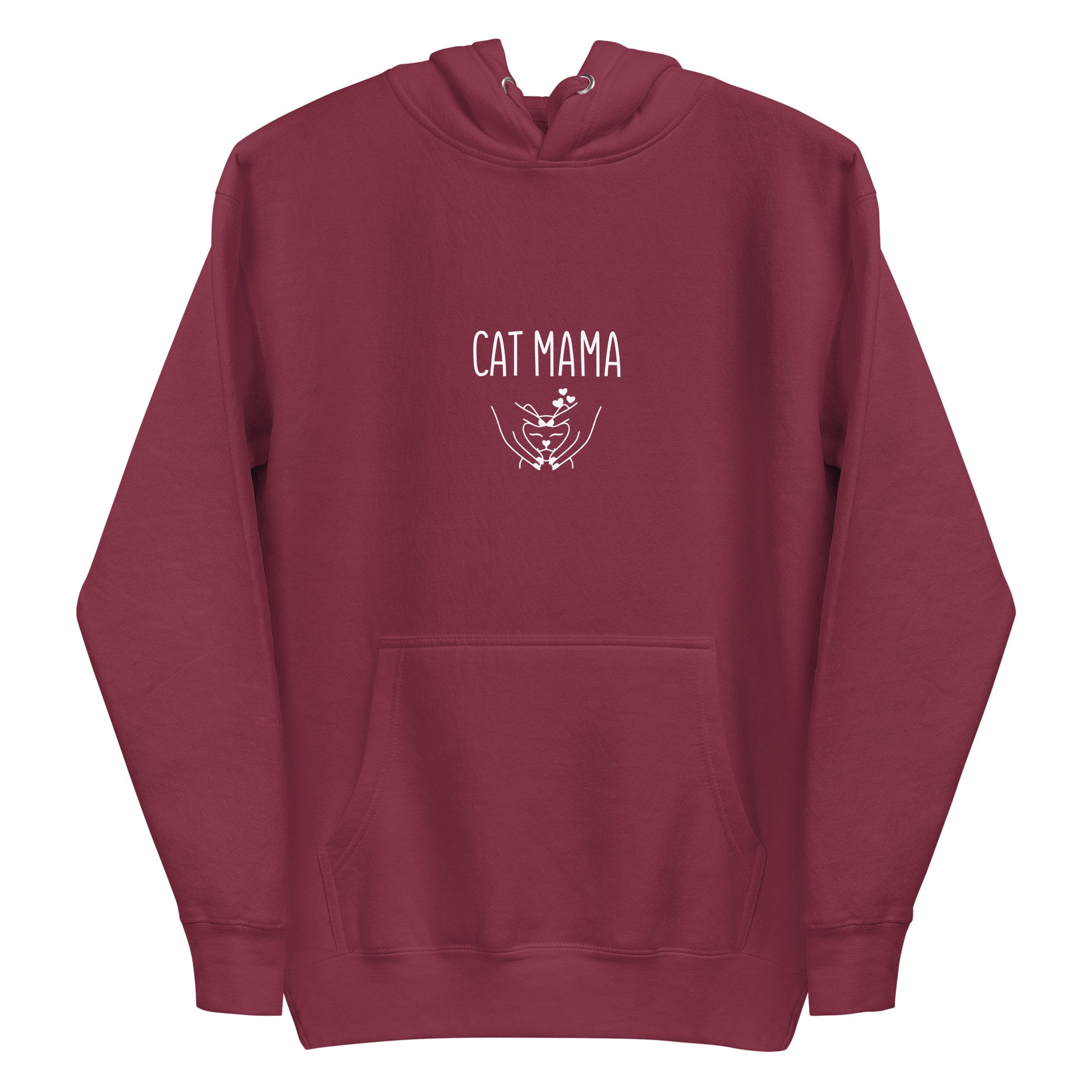 bluza cat mama prezent dla kociary bordo 1